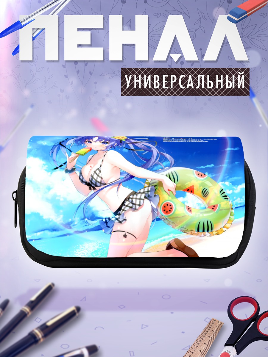 Пенал-косметичка Девушка с мороженым