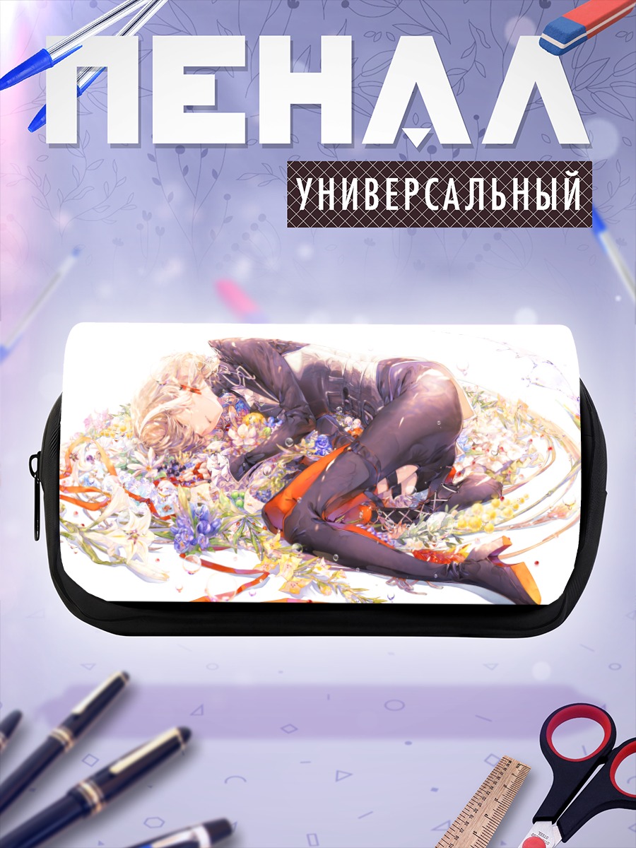 Пенал-косметичка Асу в цветах