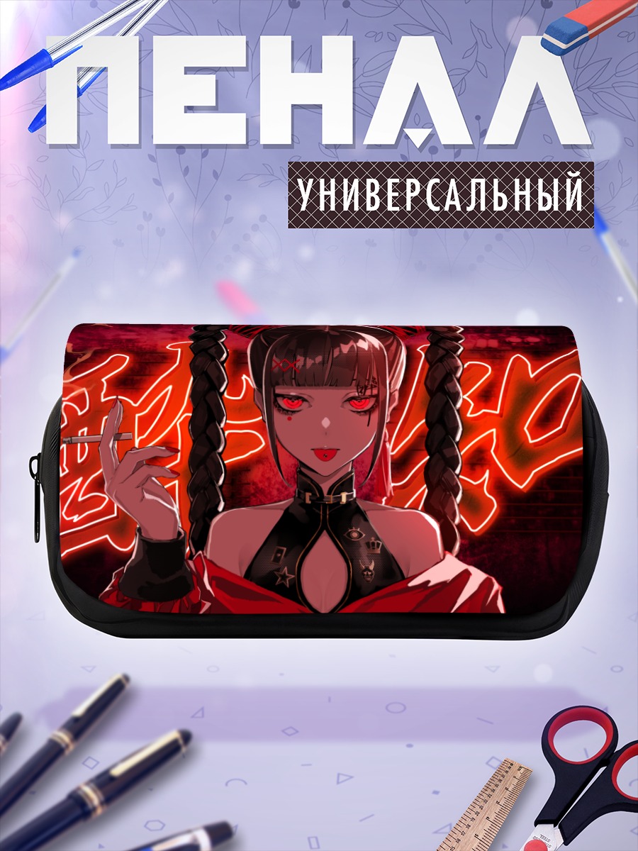Пенал-косметичка Мику Хацунэ в красном