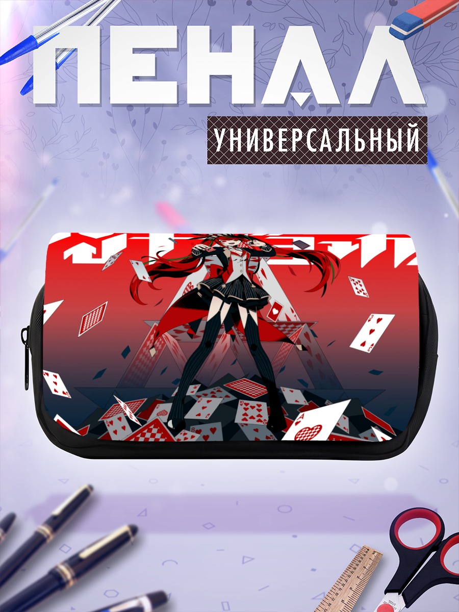 Пенал-косметичка Мику Хацунэ с картами