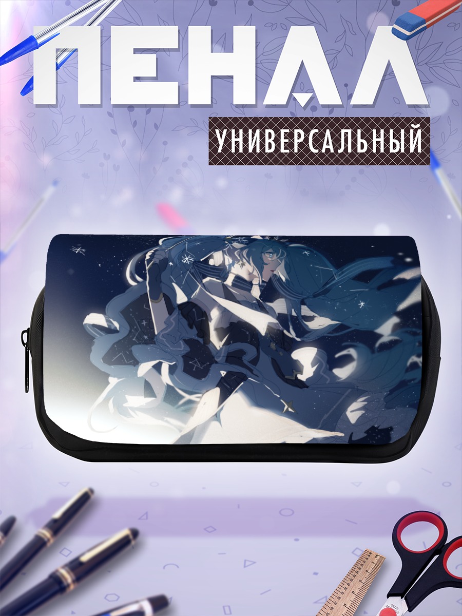 Пенал-косметичка Мику Хацунэ в снегах