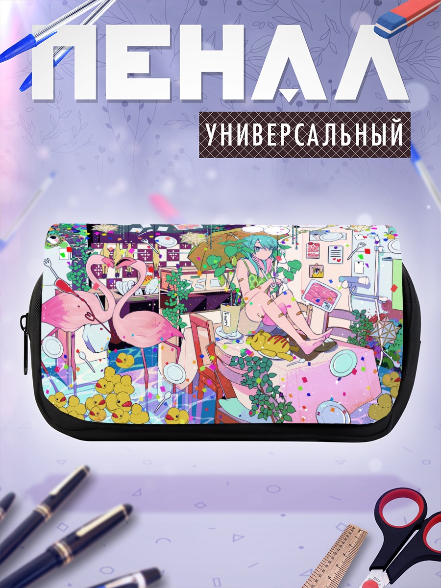 Пенал-косметичка Мику Хацунэ в комнате