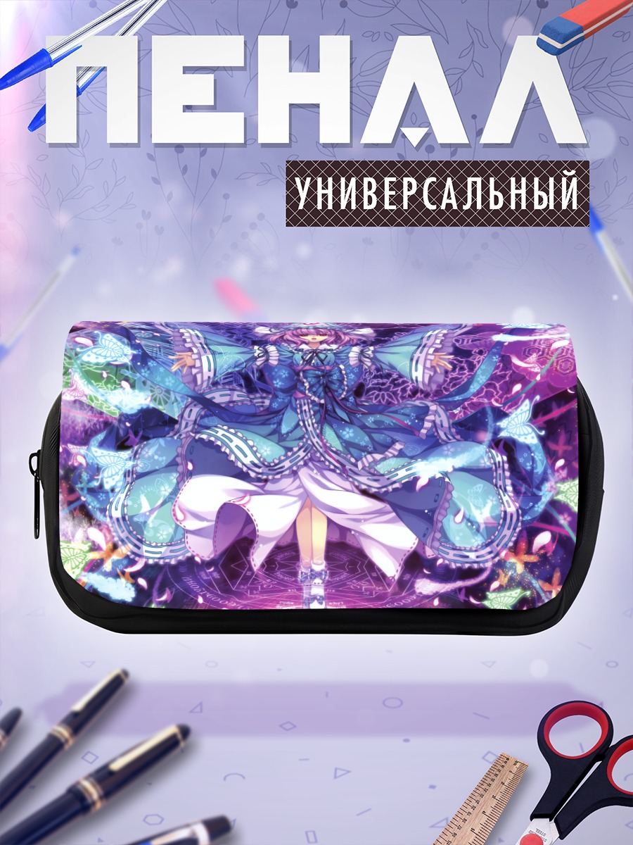 Пенал-косметичка Ююко Сайгёдзи в цветах