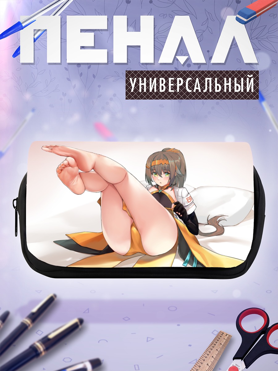 Пенал-косметичка Девушка с хвостом