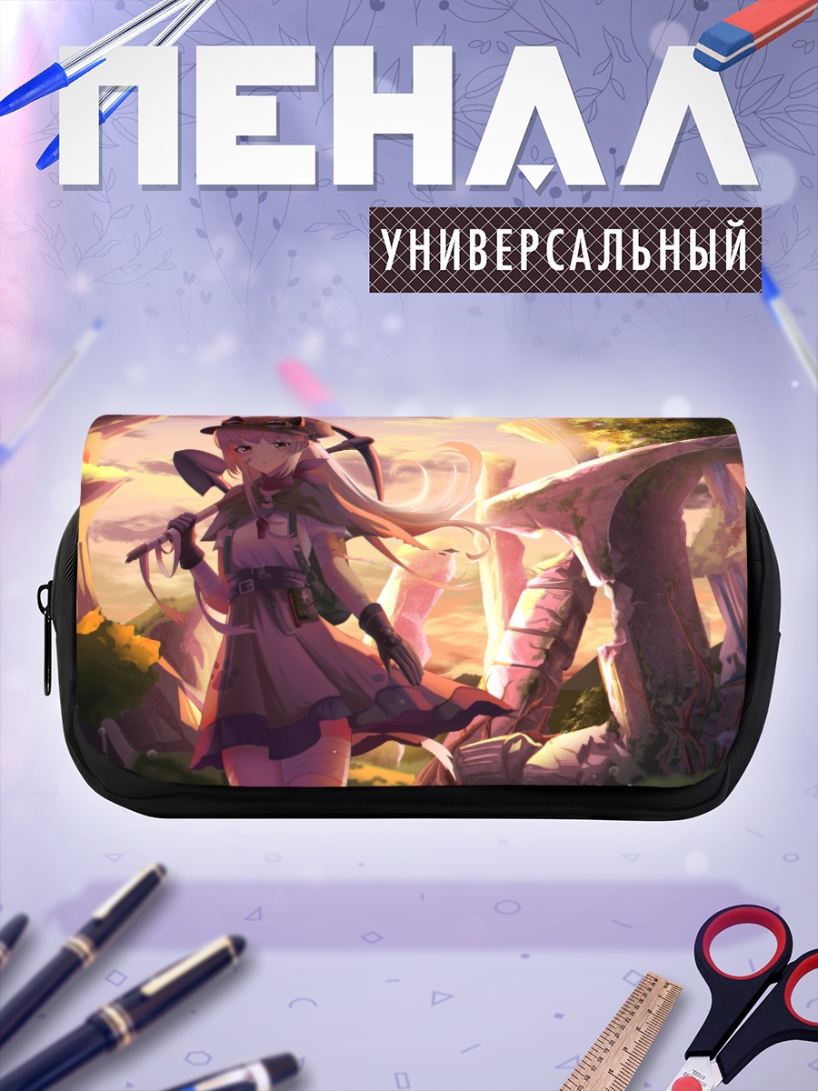 Пенал-косметичка Девушка в руинах