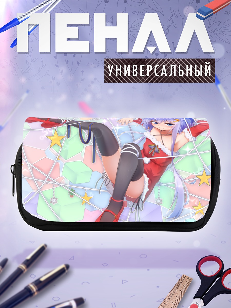 Пенал-косметичка Яёй в новогоднем платье