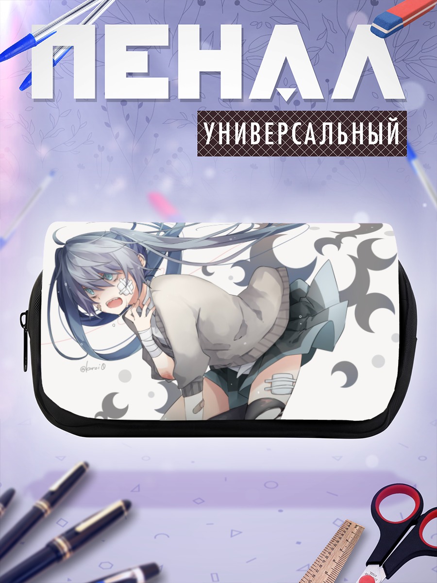 Пенал-косметичка Мику Хацунэ в свитере