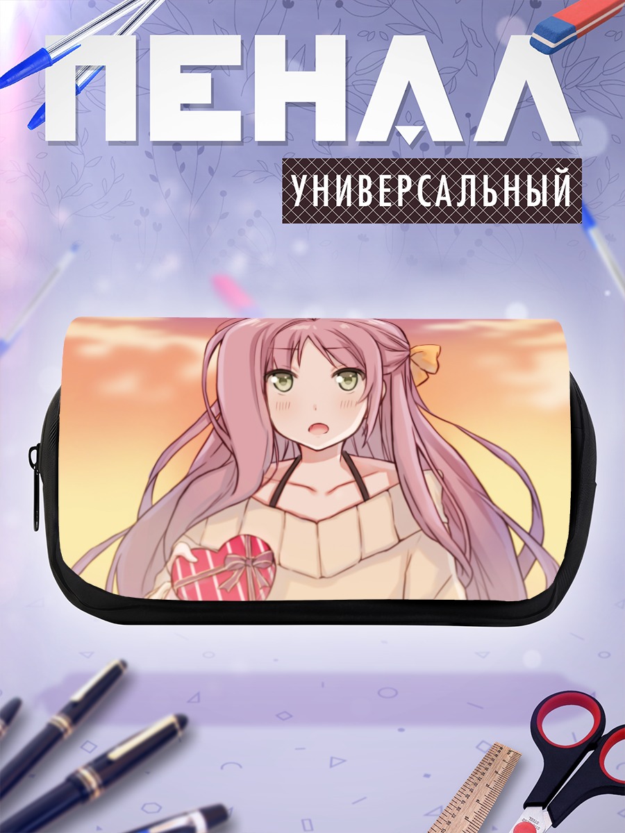 Пенал-косметичка Кокоро Ханабуса с сердцем
