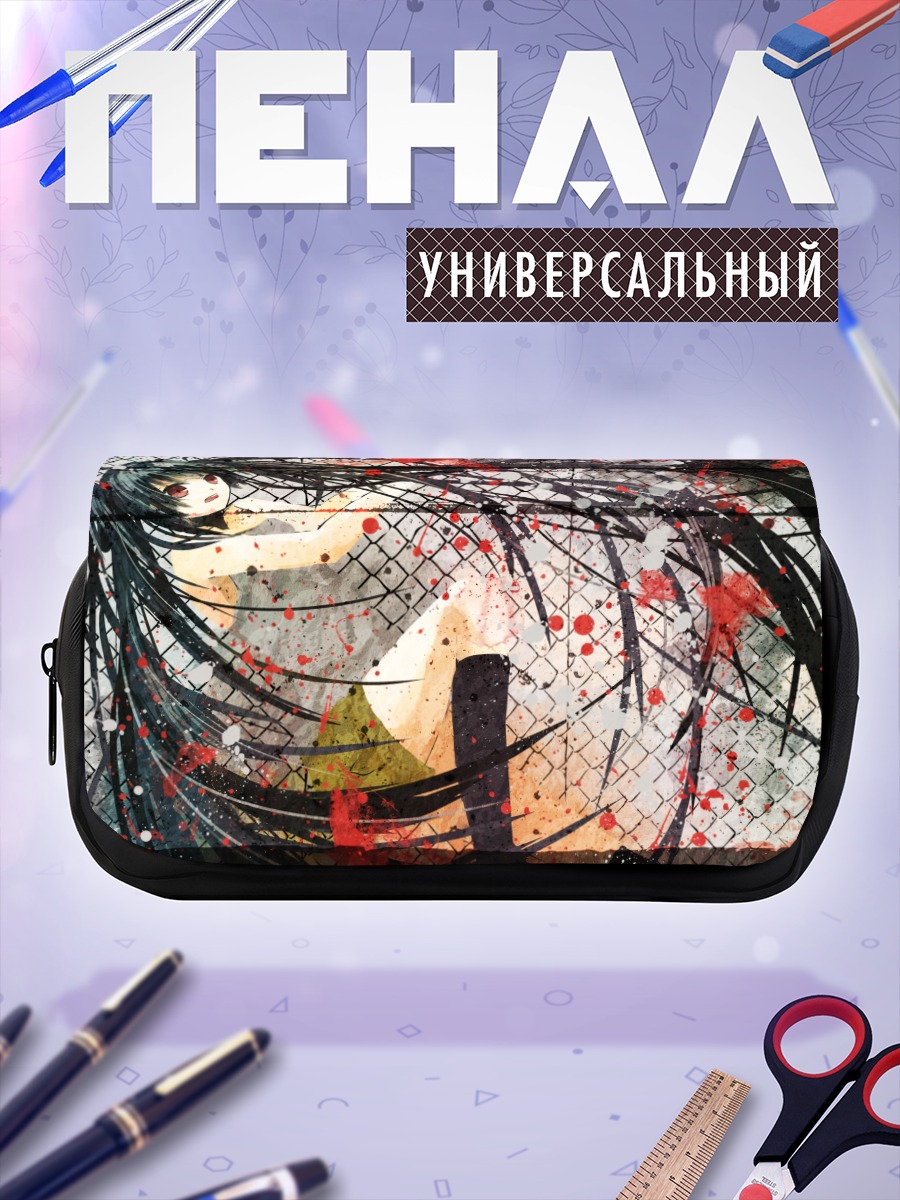 Пенал-косметичка Мику Хацунэ в красном