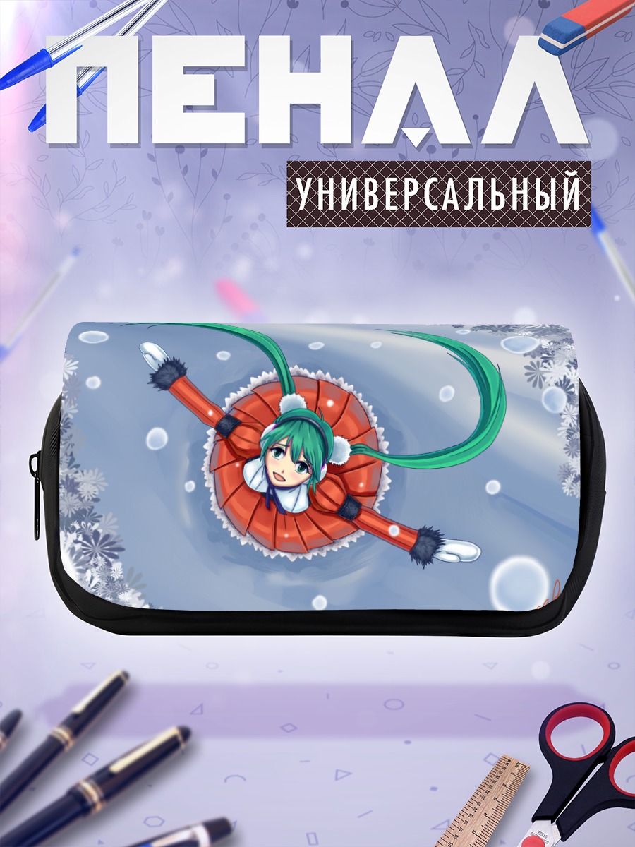 Пенал-косметичка Мику Хацунэ в снегу