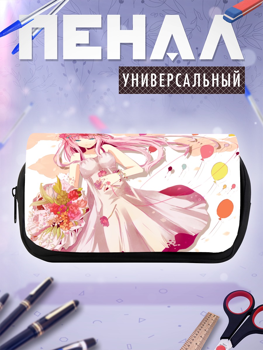 Пенал-косметичка Лука Мегурин с цветами