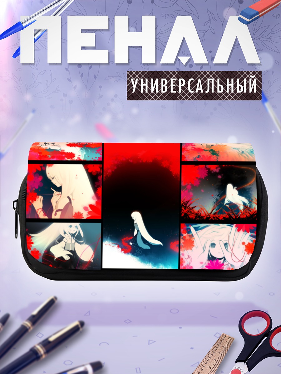 Пенал-косметичка Мику Хацунэ в красном
