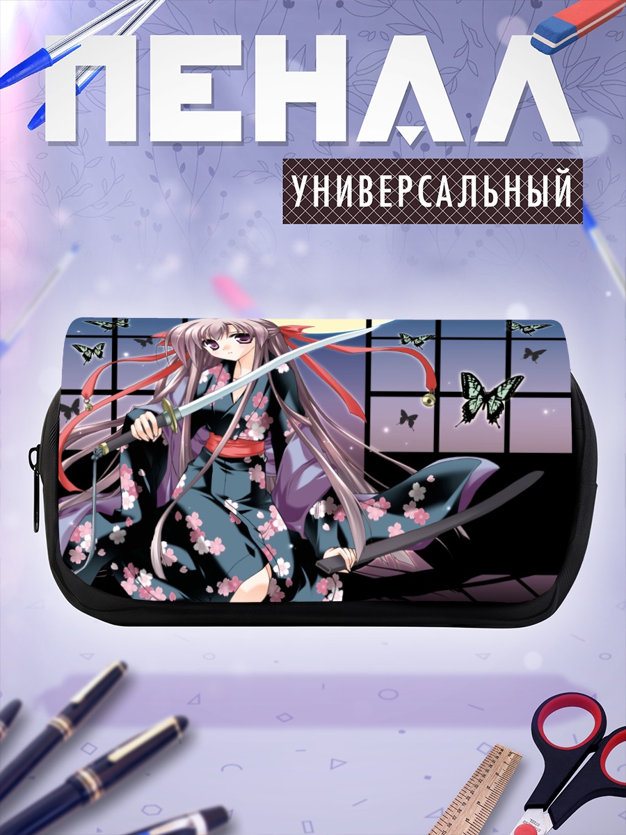 Пенал-косметичка Девушка с мечом