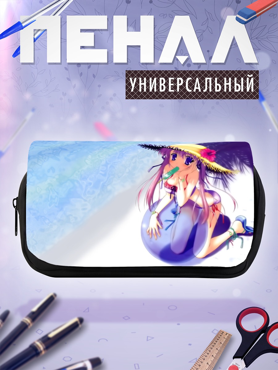 Пенал-косметичка Девушка с мороженым