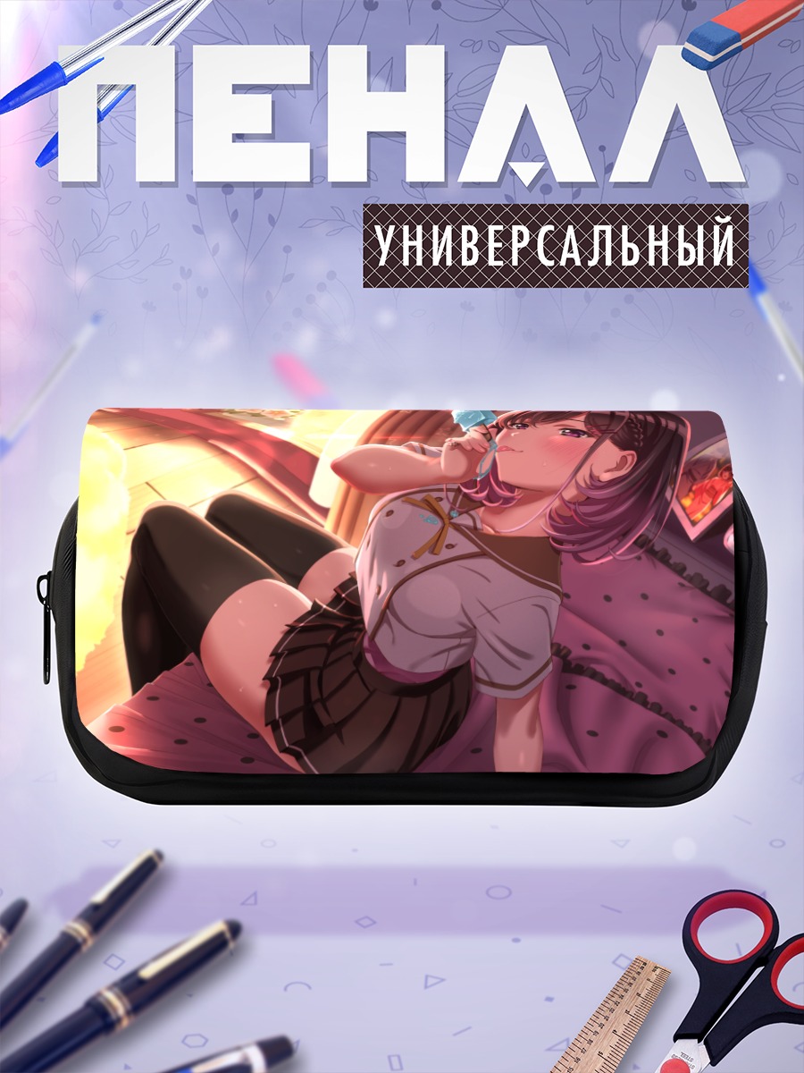 Пенал-косметичка Девушка с мороженым