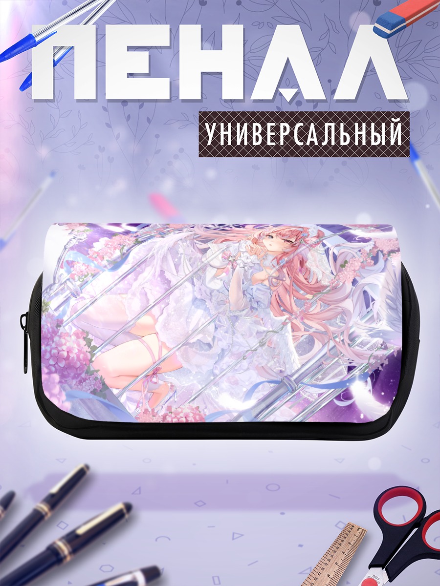 Пенал-косметичка Мику Хацунэ в цветах