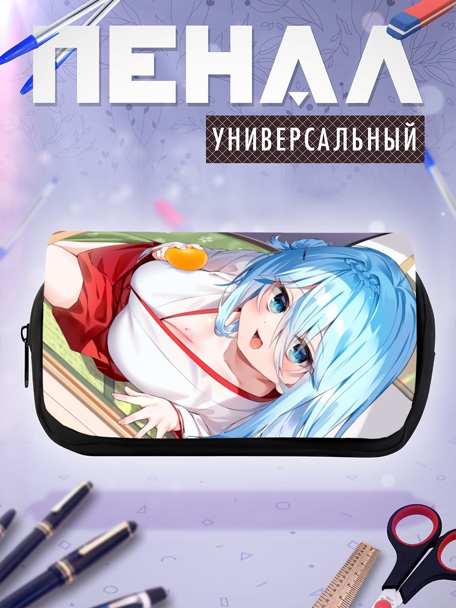 Пенал-косметичка Мику Хацунэ с фруктом