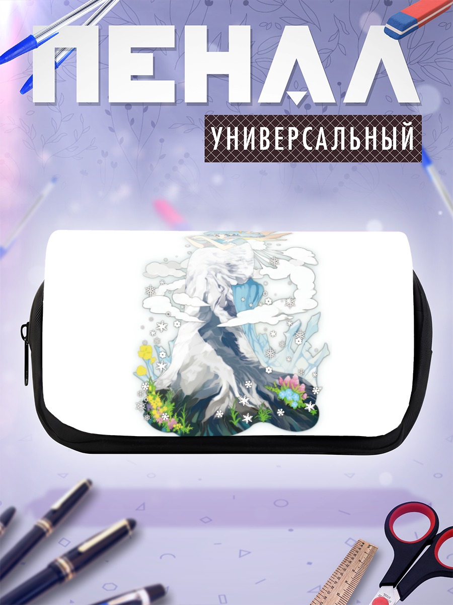 Пенал-косметичка Снежная нимфа в цветах