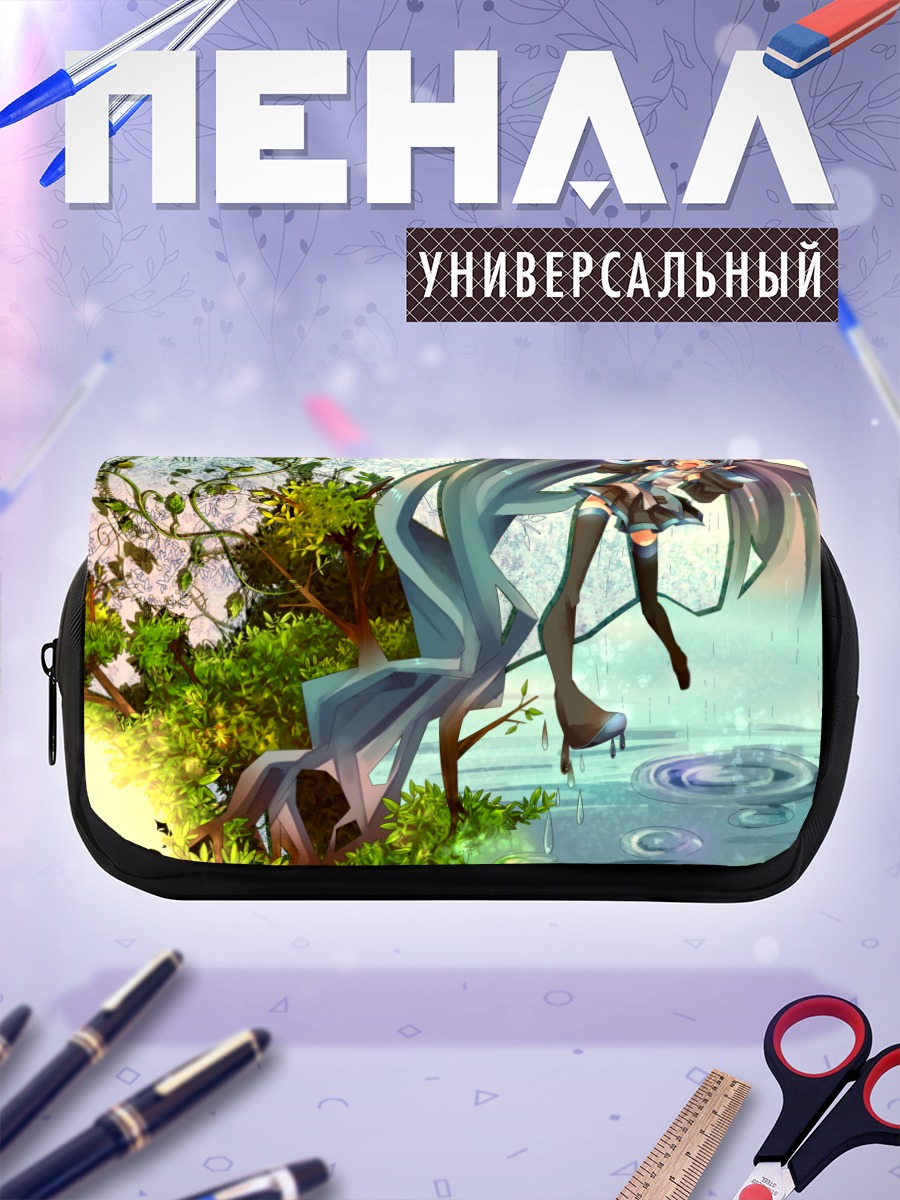 Пенал-косметичка Мику Хацунэ в лесу