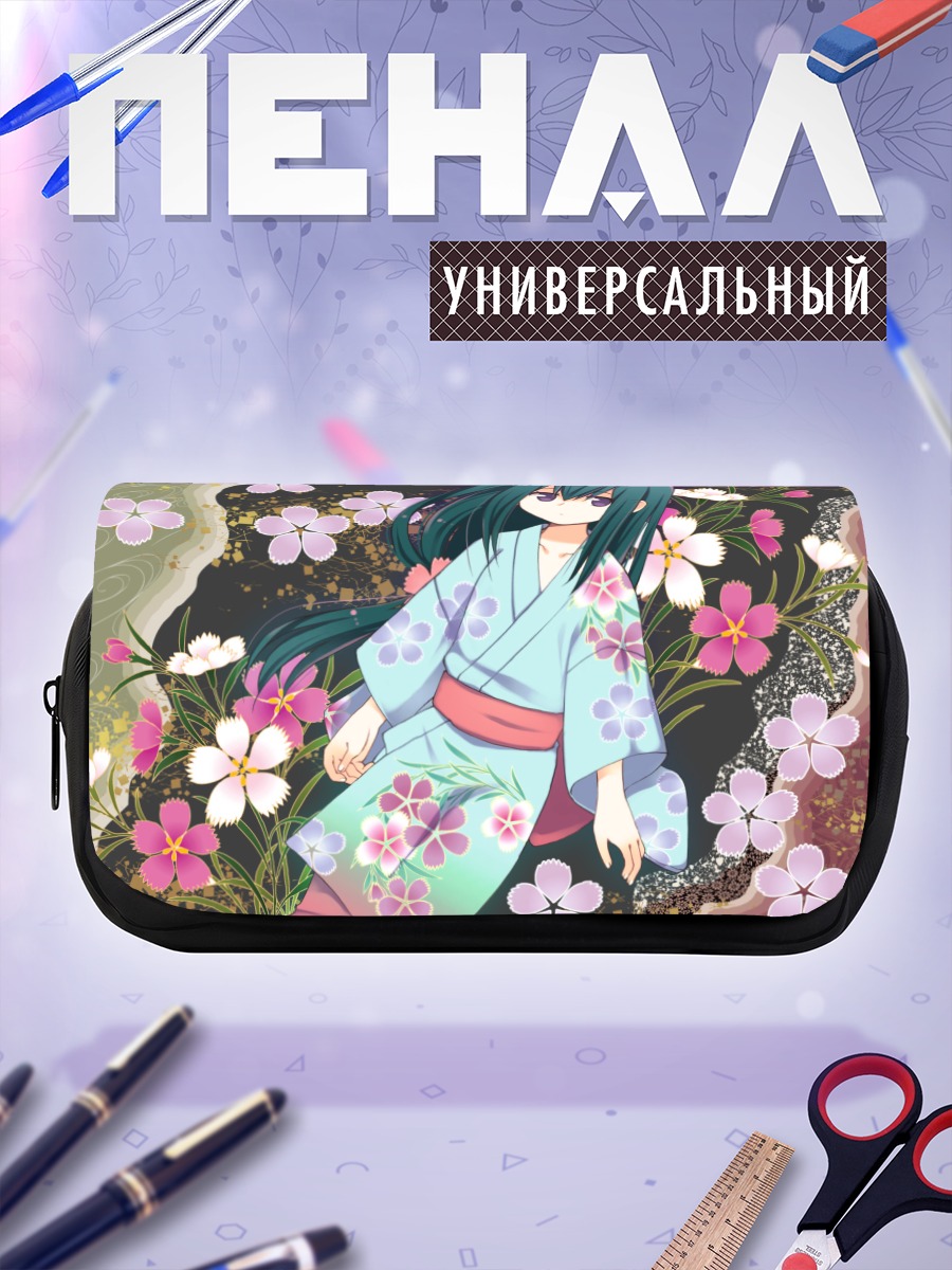 Пенал-косметичка Нанами Ясури в цветах