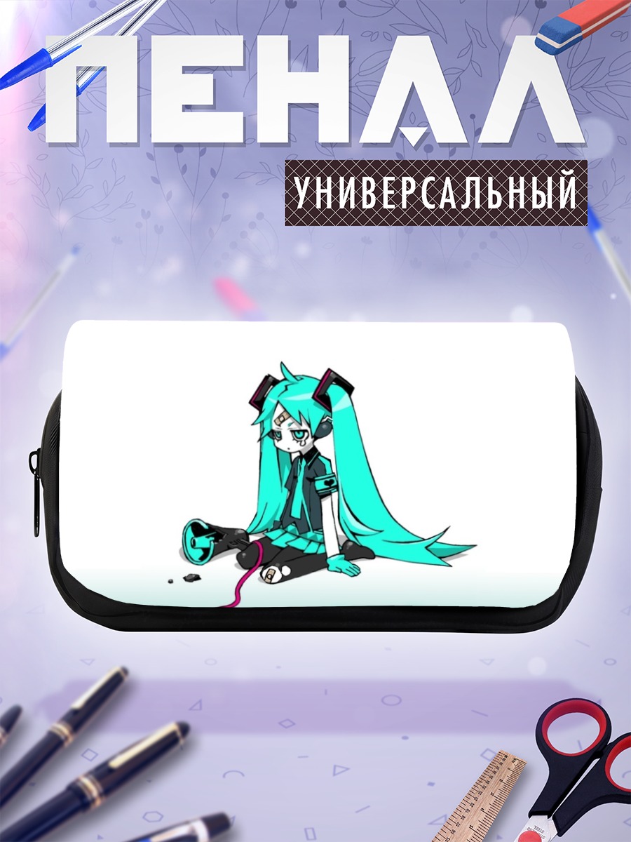 Пенал-косметичка Мику Хацунэ в грусти