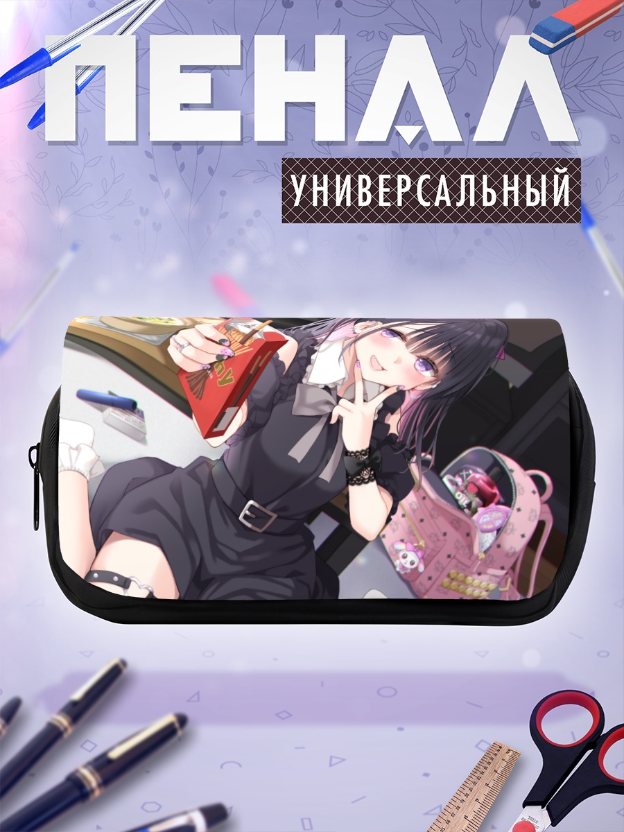 Пенал-косметичка Девушка с Поки