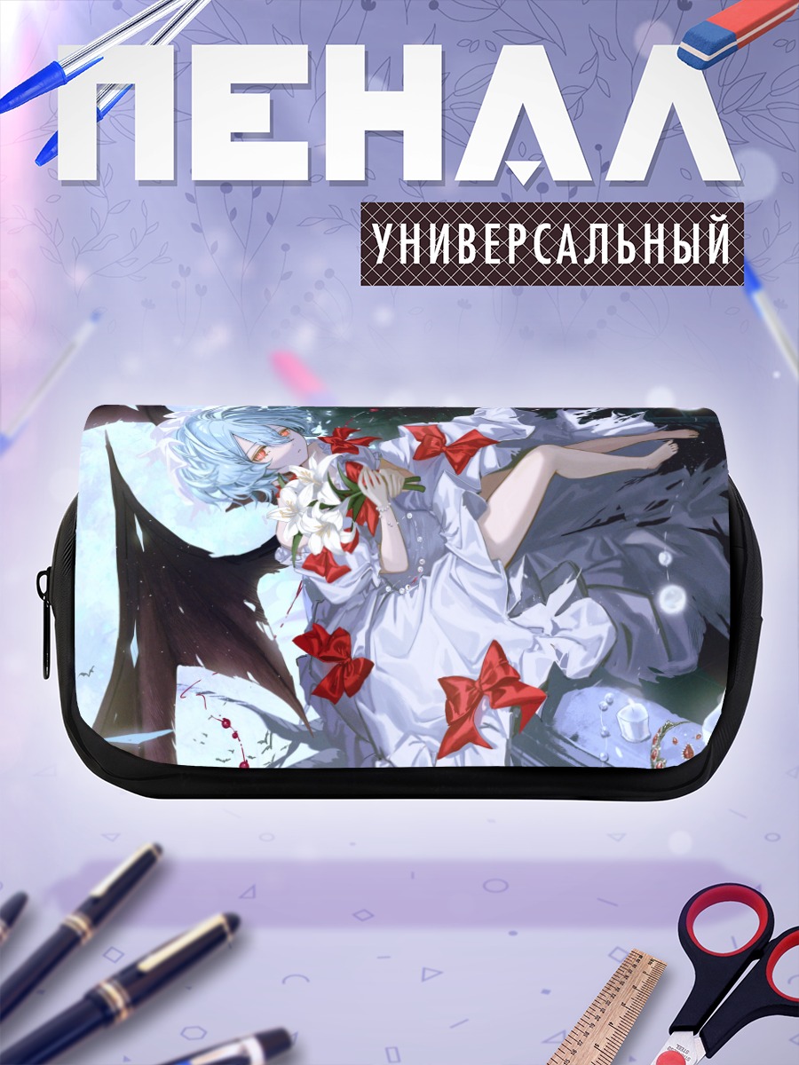 Пенал-косметичка Ремилия Скарлет с цветами