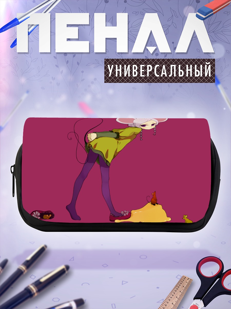 Пенал-косметичка Девушка-мышь в платье
