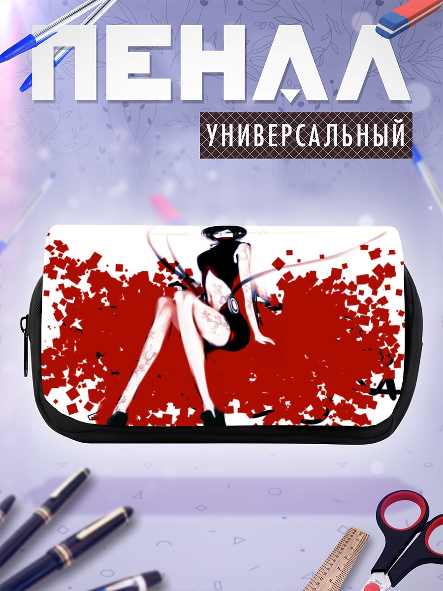 Пенал-косметичка Мэйко в красном