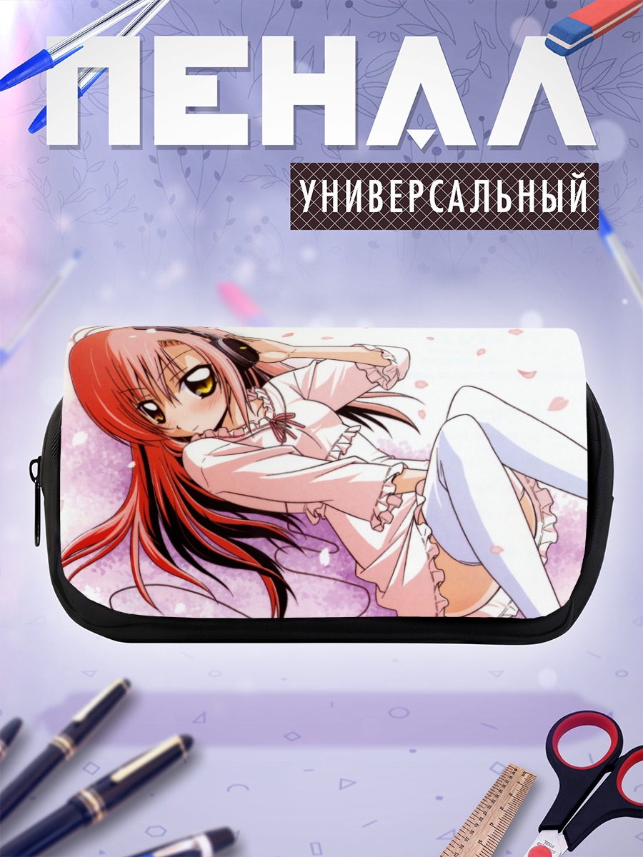 Пенал-косметичка Хинагику Кацура в наушниках