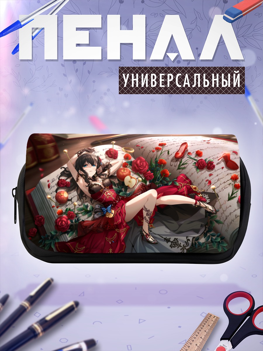 Пенал-косметичка Фумика Сагисава с розами