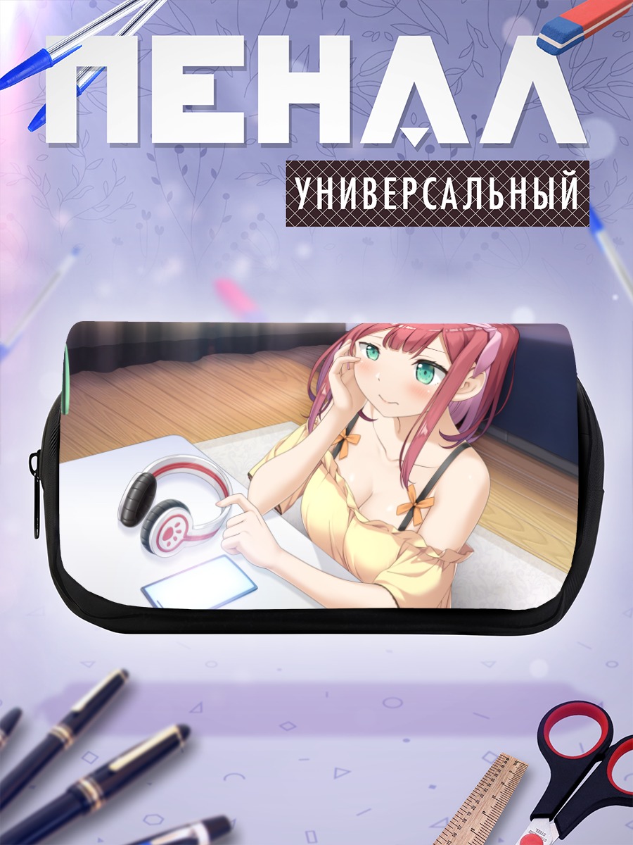 Пенал-косметичка Хазуки Сономура в наушниках