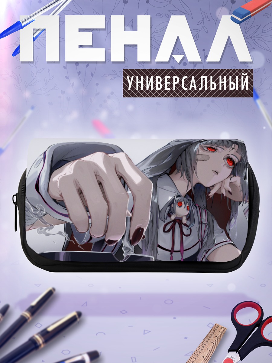 Пенал-косметичка Мику Хацунэ в капюшоне