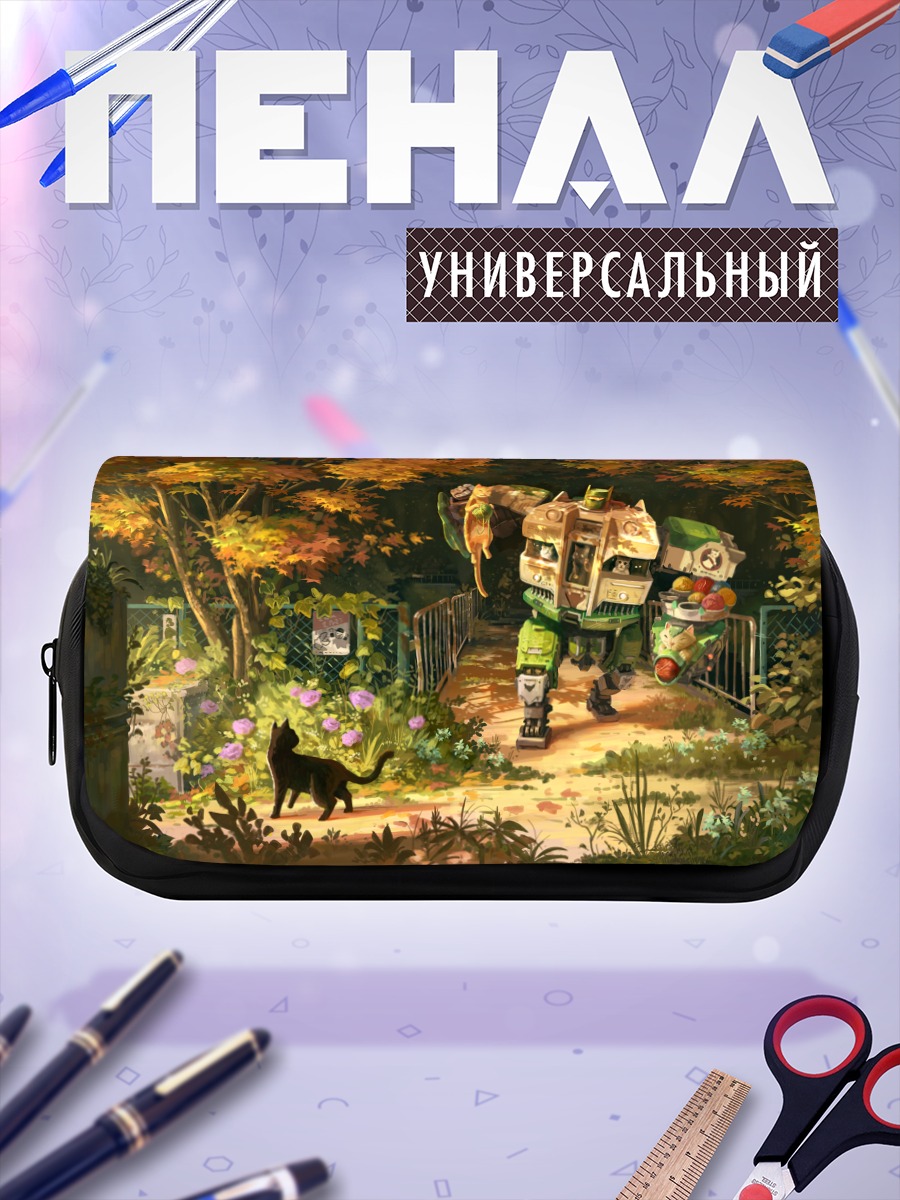Пенал-косметичка Меха в осеннем лесу