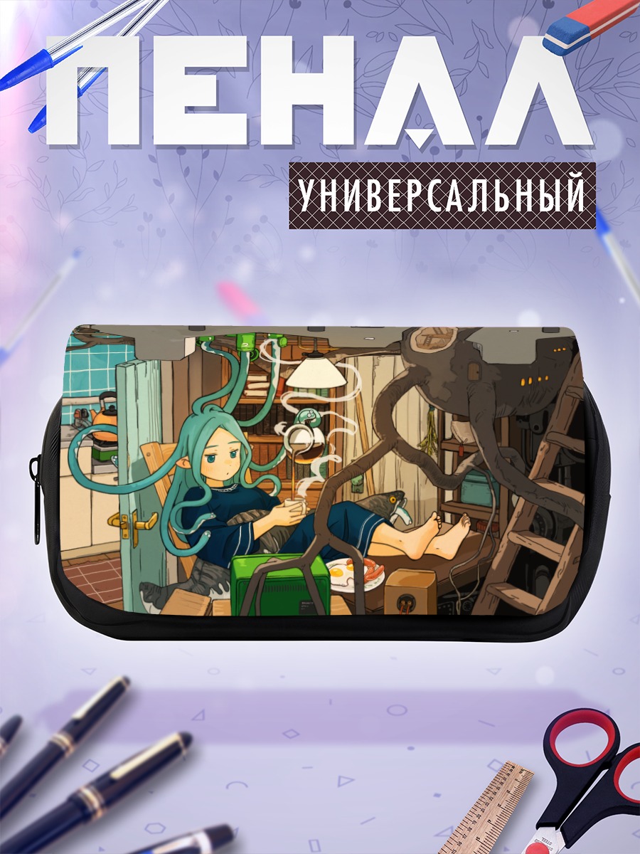 Пенал-косметичка Мику Хацунэ с книгой