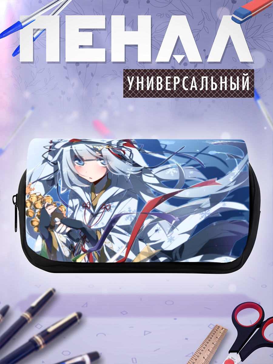 Пенал-косметичка Мику Хацунэ в снегу