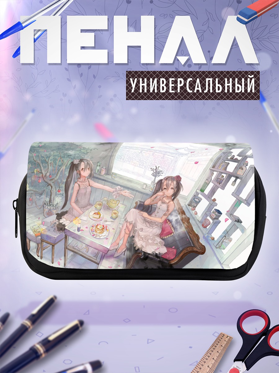 Пенал-косметичка Чаепитие в саду
