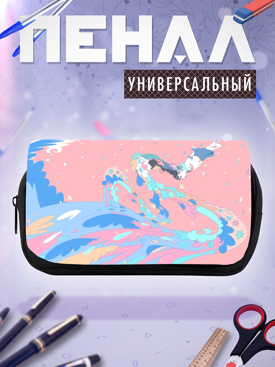 Пенал-косметичка Мику Хацунэ в облаках