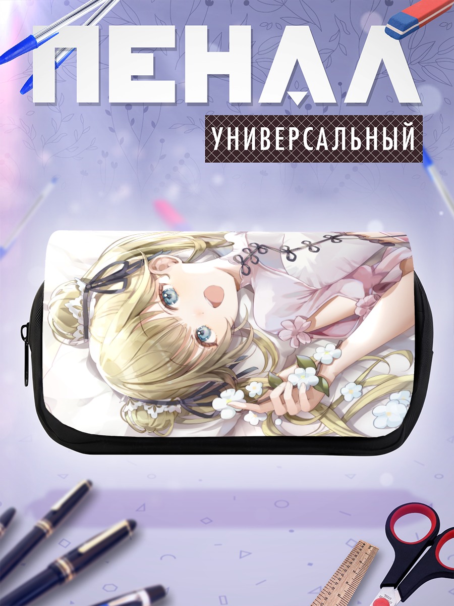 Пенал-косметичка Лиза Ханабуса с цветами