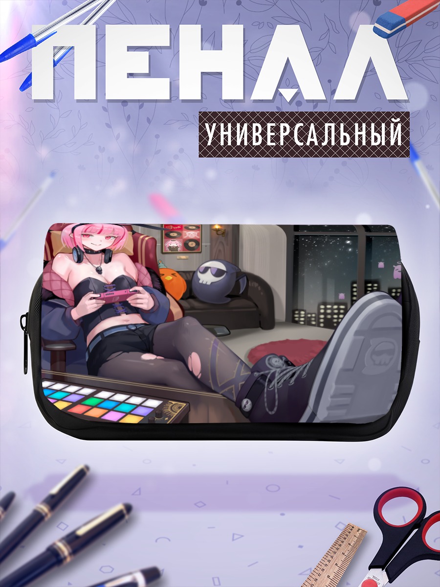 Пенал-косметичка Гавр Гура геймер