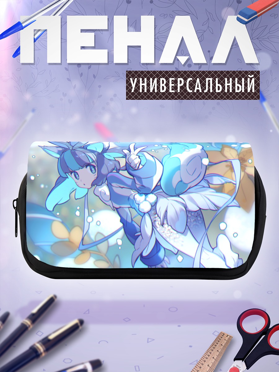 Пенал-косметичка Девушка-лиса в цветах