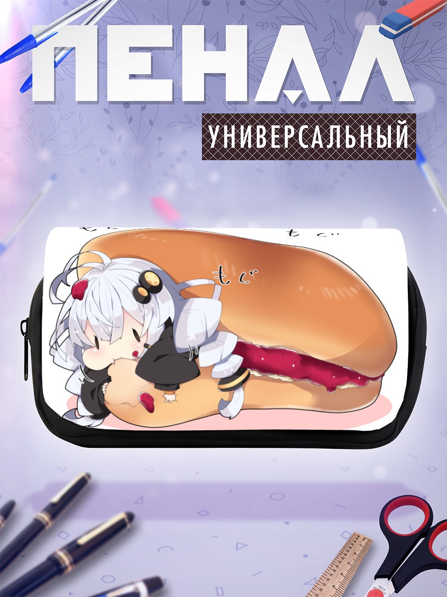Пенал-косметичка Акари Кизуна с булочкой