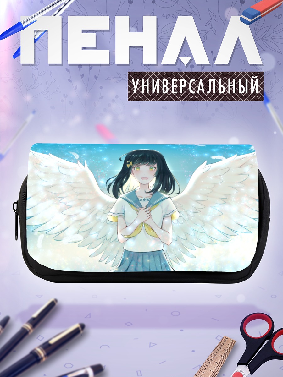 Пенал-косметичка Девушка с крыльями