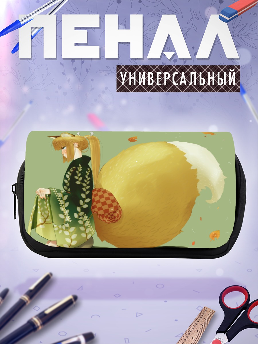 Пенал-косметичка Кицунэ в кимоно