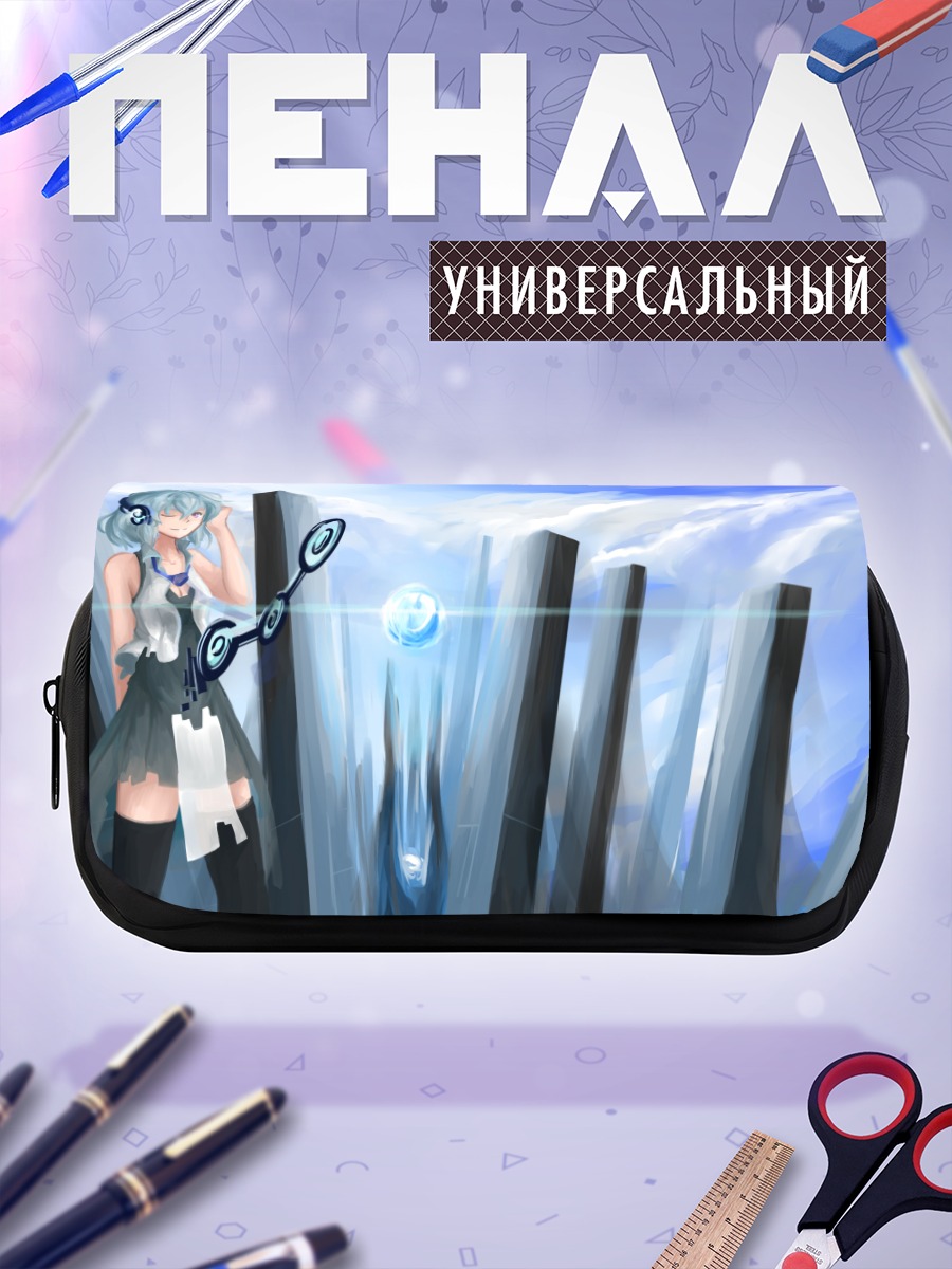 Пенал-косметичка Мику Хацунэ в облаках