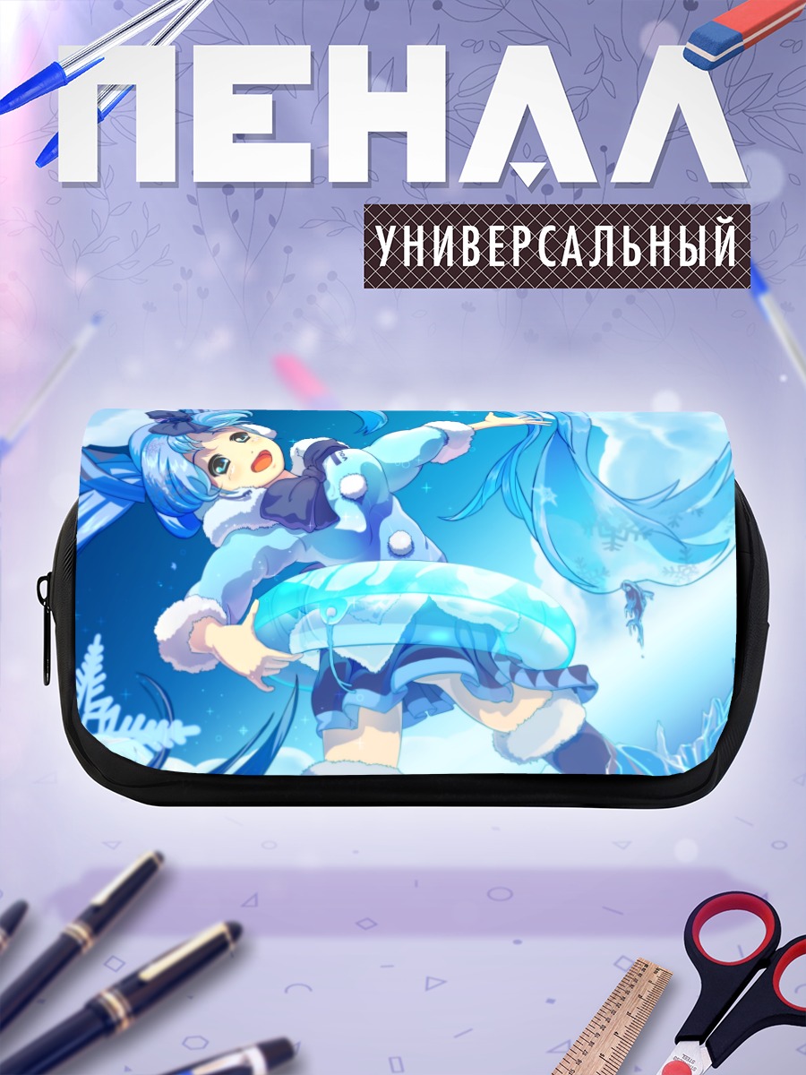 Пенал-косметичка Мику Хацунэ в снегах