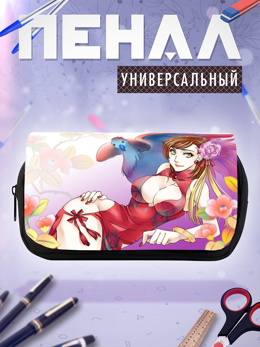 Пенал-косметичка Мэйко в цветах