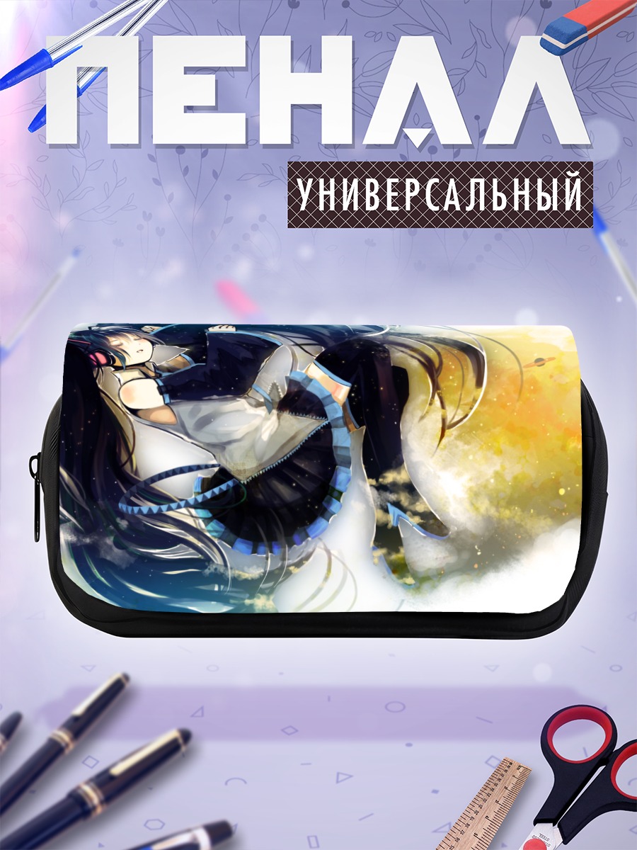 Пенал-косметичка Мику Хацунэ в облаках