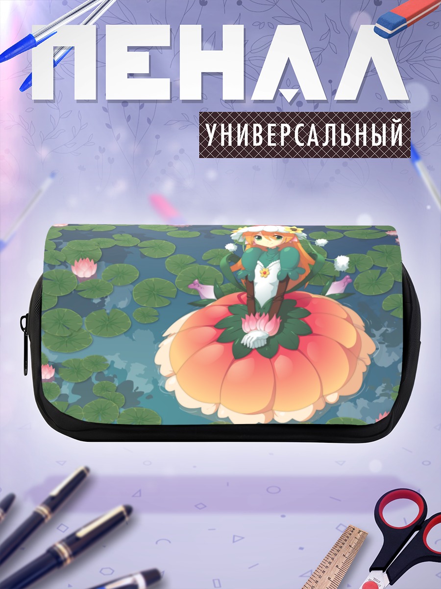 Пенал-косметичка Девушка в лотосе