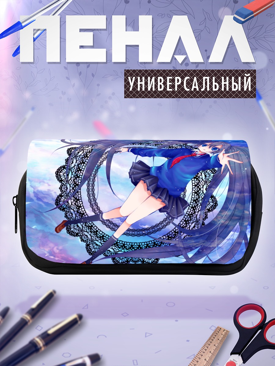 Пенал-косметичка Мику Хацунэ в кружевах